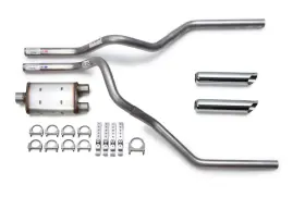 Magnaflow 850007583040 Ford F150 F250 09-19 Muffler Mandrel-bent Dual Exhaust Kit Chrome Tips