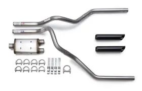 Magnaflow 850007583057 Dodge Ram 2000-2008 Muffler Mandrel-bent Dual Exhaust Kit Black Tips