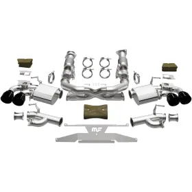 19545 Magnaflow Exhaust Products Xmod Series Black Chrome Cat-back System 20-25 Corvette 6.2l