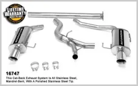 Mag-16747 Magnaflow Street Cat Back System 2005 - 2009 Fits Subaru Legacy Gt 2.5l 16747