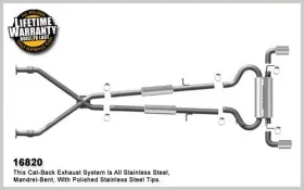 Mag-16820 Magnaflow Street Exhaust System 2008-2015 G37 Coupe 3.7l V6 16820