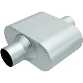 R27426 Magnaflow Perf Exhaust - Aluminized Steel Oval Gray Muffler 2.5 Inch Center Id