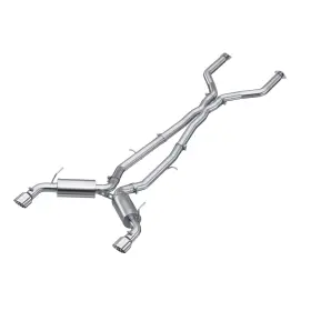 S4400304 Mbrp Exhaust For 16-22 Infiniti Q50 3.0l Fwd/awd 3in Cat Back With 4.5in Od Tips - T304