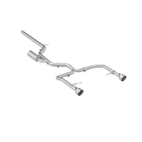 S4608304 Mbrp Exhaust 19-21 Vw Jetta Gli 3in Cat Back T304 2.5in Dual Split Rear With Polished Tips