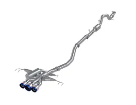 S49013be Mbrp Exhaust For 17-22 Honda Civic Type R 2.0l T304 Ss 3in Cat-back With Triple Center Out