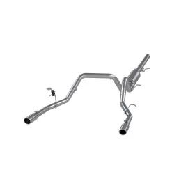 S5084al Mbrp Exhaust For 14 Chevy/gmc 1500 Silverado/sierra 4.3l V6/5.3l V8 Dual Split Rear Alum