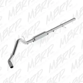 S5086al Mbrp Exhaust Fits 2014 Chevy/gmc 1500 Silverado/sierra 6.2l V8 Aluminum 3.5in C/b Single