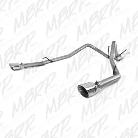 S5146al Mbrp Exhaust Inc. Aluminized Steel 2.5in Cat Back Dual Split Rear For 09-18 R