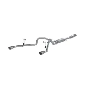 S5215409 Mbrp Exhaust For 2021 F-150 2.7l/ 3.5l Ecoboost 5.0l 3in Cat Back 2.5in Dual Split