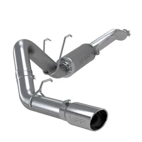 S5247al Mbrp Exhaust For 2017 Ford F-250/350 6.2l/7.3l Crew Cab Cat Back 4 Single Side