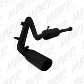 S5326blk Mbrp Exhaust Fits 09-14 Toyota Tacoma 4.0l Ec/cc Cat-back Single Exit Al - Black