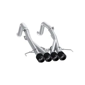 S70083cf Mbrp Exhaust 3 Inch Axle-back Dual Rear Exit T304 Quad Cf Tips