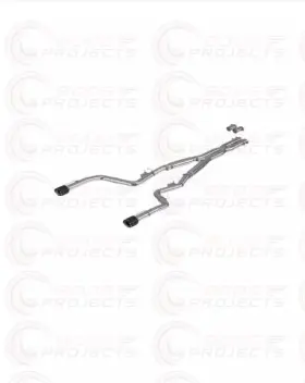 S71173cf Mbrp Exhaust 3ftftft Cat Back Dual Rear Exit T304 Stainless Steel Fits 17-23 Dodge Charger