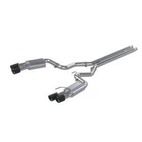 S72053cf Mbrp Exhaust For 18-22 Ford Mustang Gt 5l T304 Ss 3in Cat-back Dual Rear With 4in Quad