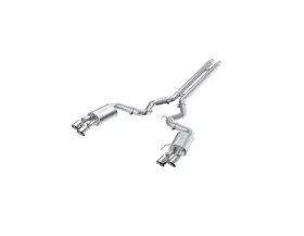 Mbrp Exhaust S7205al For 18-19 Ford Mustang Gt 5.0 3in Dual Split Rear Al Cat Back With Quad 4.0in
