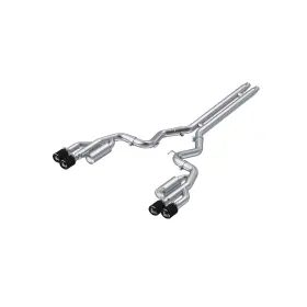 S72073cf Mbrp Exhaust For 18-22 Ford Mustang Gt 5l T304 Ss 3in Cat-back Dual Rear With 4in Quad