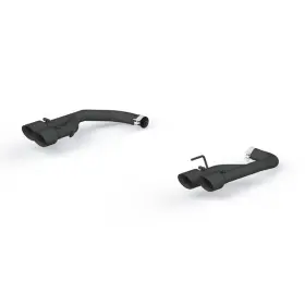 S7211blk Mbrp Exhaust System Black Series Steel Rear Axle-back Split 2.50 Inch Dual Kit