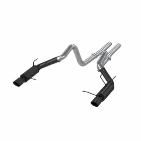 S7264blk Mbrp Exhaust 3in Cat-back Dual Split Rear Exit Race For Ford Mustang Gt 5.0l 11-14