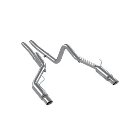 S7270al Mbrp Exhaust For 05-09 Ford Mustang Gt 4.6l Dual Split Rear Race Version Al/ 3in Cat