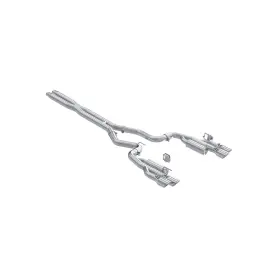 S7282al Mbrp Exhaust 3 Inch Cat-back Dual Rear Exit Quad Tips Race Version Al