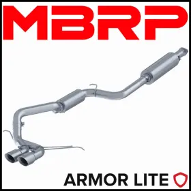 Mbrp S4200al Armor Lite 3 Inch Cat Back Exhaust Fits 2013-2018 Ford Focus St 2.0l