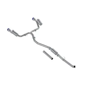 S49033be Mbrp Cat Back For Honda Civic Si 3in 22-24 T304 Dual Split Rear With Burnt End Tip
