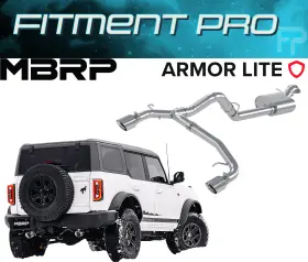 S5241al Mbrp Catback Dual Rear Split For 21-26 Ford Bronco 2.3/2.7l Ecoboost 2/4