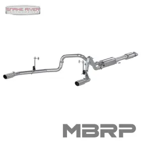 S5258409 Mbrp 2.5 Inch Stainless Steel T409 Dual Exhaust For 15-20 Ford F150 5.0l