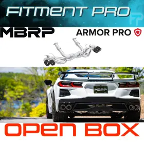 S70413cf Mbrp 3 Inch Active Catback Quad With Cf Tips For 2020-26 Chevrolet Corvette C8