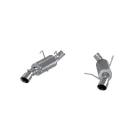 S7225al Mbrp Fits 11-14 Ford Mustang Gt 5.0 3in Dual Muffler Axle Back Split Rear Alum