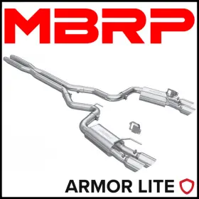 Mbrp S7280al Armor Lite 3 Inch Cat-back Exhaust System 2024-2026 Ford Mustang Gt Coupe 5.0l