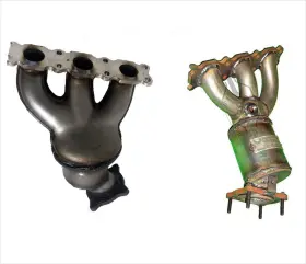 192145 Medallion Left And Right Davico Manifold Catalytic Converter For Volvo S80 3.2l 07-10