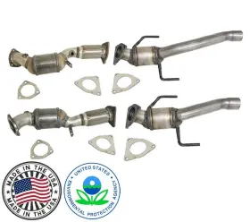 192447 Medallion Front And Rear Flex Pipe Catalytic Converter Fits Audi Q7 4.2l Gasoline 2007-2010