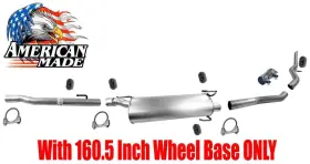 184697 Medallion Auto Muffler Exhaust System For Dodge Ram 2500 5.7l 2003-2009 160.5 Inch Wheel Base