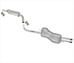 127278 Medallion Auto Parts Muffler Exhaust System Plus Connector Clamps For 99-05 Volkswagen Jetta 2.0l
