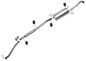127428 Medallion Auto Parts Full Exhaust Muffler System For Mercury Villager Nissan Quest 99-01