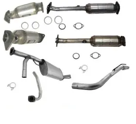 144528 Medallion Auto Parts Catalytic Converters And Muffler Exhaust System Complete For 05-10 Nissan Xterra