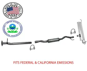 162702 Medallion Auto Parts Middle Resonator And Rear Muffler Fits For Nissan Rogue 2.5l 2008-2013