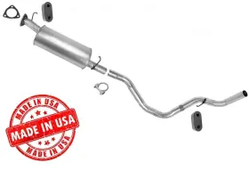 183624 Medallion Auto Parts Exhaust System Fits 96-00 Express 135.5 Inch Wheel Base 3 Bolt Front Flange