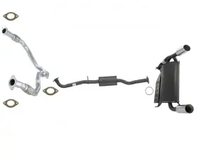 183697 Medallion Auto Parts For 2003-2004 Infiniti Fx35 Full Exhaust Muffler System With Gaskets And Chrome Tips
