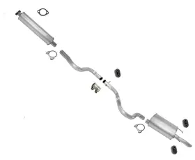 183726 Medallion Auto Parts Muffler Exhaust System W Rubber Support Gasket Fits 03-05 Chevrolet Impala 3.4l