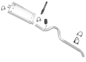 183816 Medallion Auto Parts Muffler Exhaust System Fits Pro Date 01/20/200 Cherokee 4.0l Federal Emissions