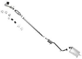 184051 Medallion Auto Parts Accord 2.3l 4door Cal Emis. Manual Trans Eng Pipe Converter Exhaust Sys Muffler