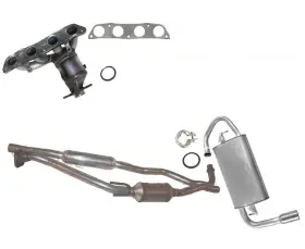 184819 Medallion Auto Parts Converters Muffler System For Pontiac Vibe 2003-2006 1.8l All Wheel Drive