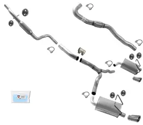 189889 Medallion Auto Parts Flex Pipe Exhaust Sys Dual Mufflers For Front Wheel Drv 11-17 Dodge Journey 3.6