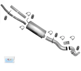 189925 Medallion Auto Parts Exhaust Muffler Pipes Fits 2001-2006 Gm Silverado 2500hd 6.0 8.1 167 Inch Wheelbase