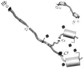 204490 Medallion Auto Parts Converter Mufflers Resonator Pipe Exhaust System For Subaru Outback 2.5l 2005