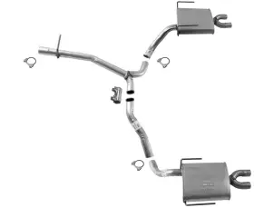 208250 Medallion Auto Parts Rear Y Pipe With Dual Mufflers Clamps For Gmc Acadia 3.6l 2007-2012
