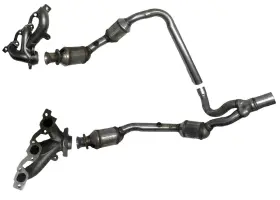 223258 Medallion Auto Parts 4 Catalytic Converters Engine Y Pipe Exhaust Manifolds For Jeep Wrangler 07-11