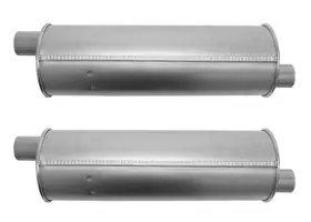 2.00id Medallion Auto Parts 227716 2 6 Inch Round Universal Muffler 24 Oal Offset